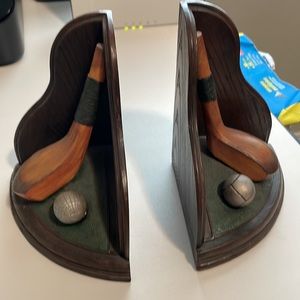Golf book shelf ends